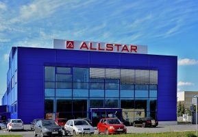 Světelný nápis Allstar s logem - LED podsvětlení, 1x9m